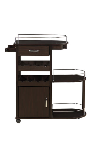Transitional Cappuccino Serving Cart
