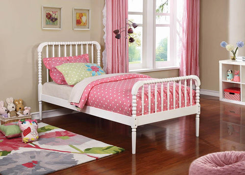 Jones Traditional White Twin Bed
