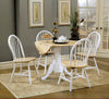 Country Two-Tone Natural Wood Dining Chair