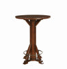Rustic Chestnut Round Bar Table