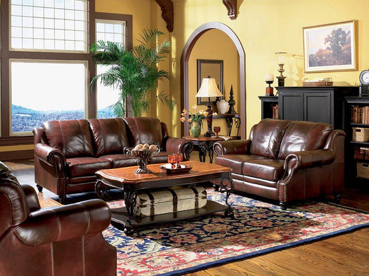 Princeton Traditional Burgundy Push Back Recliner