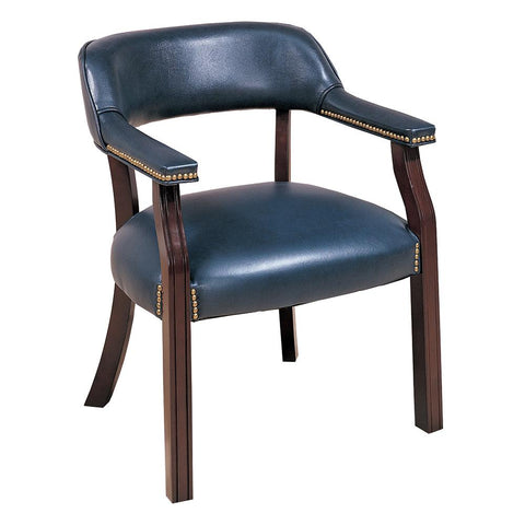 Traditional Blue Home Office Chair