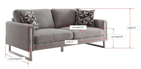 Stellan Contemporary Grey Sofa