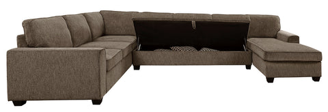Provence Transitional Brown Sectional