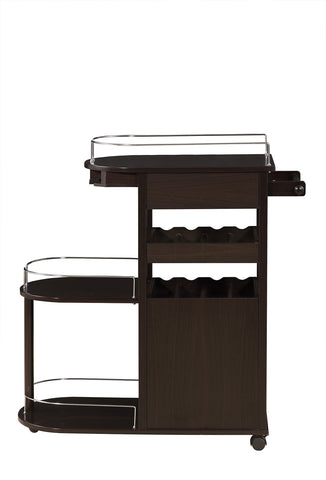 Transitional Cappuccino Serving Cart