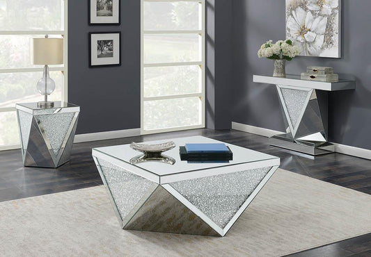 Contemporary Silver Side Table