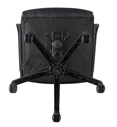Contemporary Black Faux Leather Office Chair