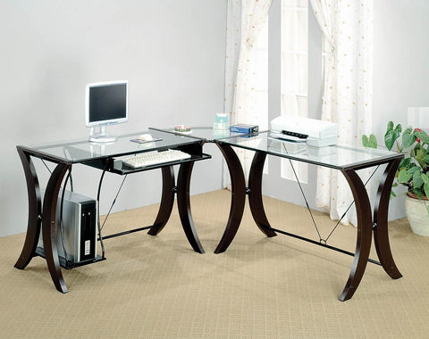 Contemporary Cappuccino Desk Set