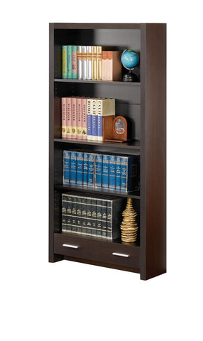 Skylar Contemporary Cappuccino Bookcase
