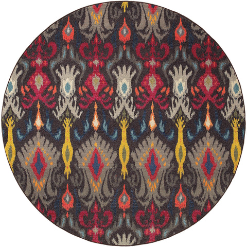 Alisa Collection Pattern 502X5 8' Round Rug