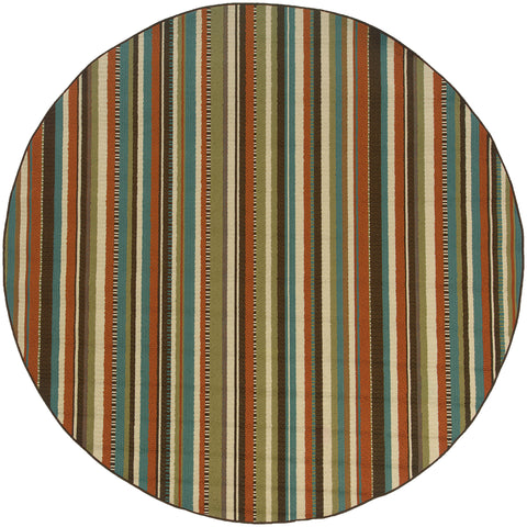 Melisende Collection Pattern 6996C 8' Round Rug