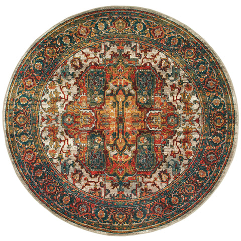 Sinclair Collection Pattern 6382B 8' Round Rug